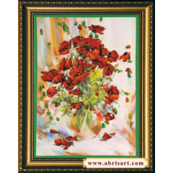 Набор для вышивания бисером АБРИС АРТ "Маки"